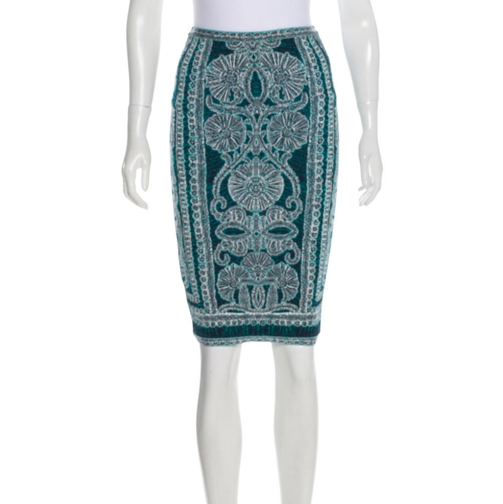 Herve Leger Tempes Bodycon Skirt